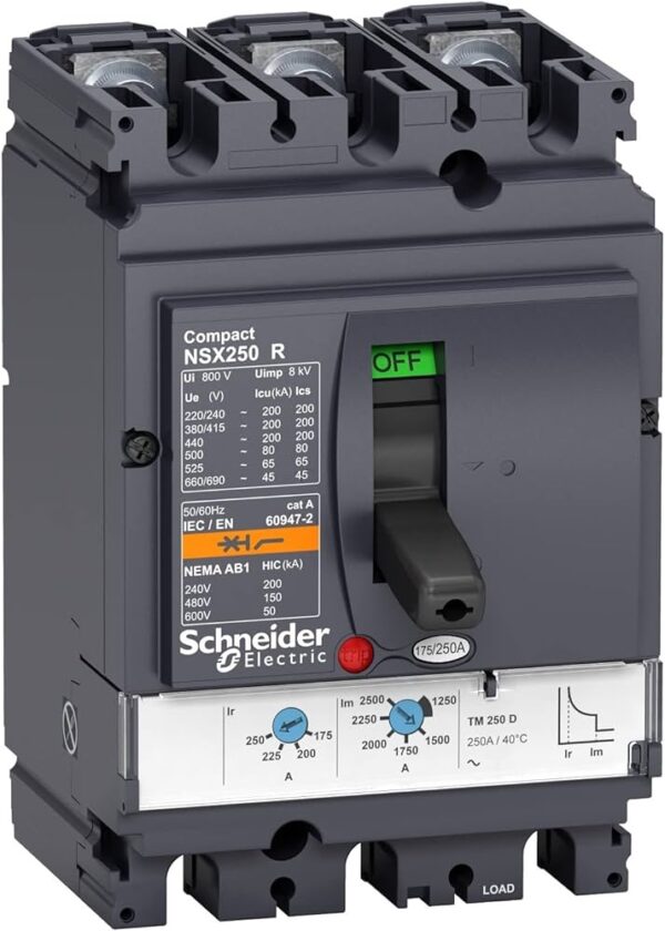 Schneider NSX250R 3Pole Moulded Circuit Breaker